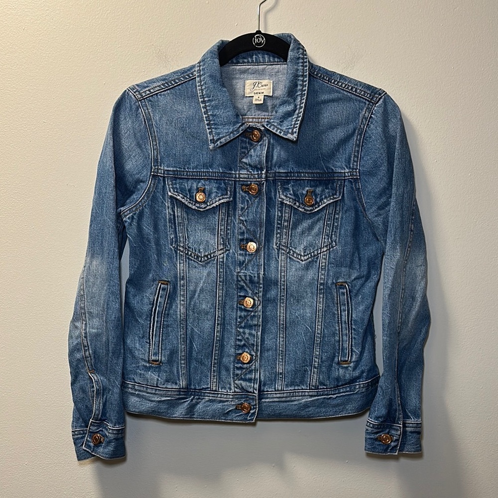 J. Crew Women’s Classic Denim Jacket Sz S Style H5593